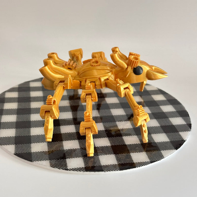 Gildrint the Steampunk Ant Bot 3D Printed Fidget Collectable