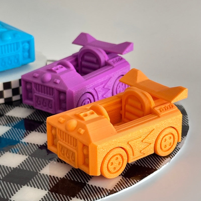 ByteWheels: Mini Robot Racers 3D Printed Fidget Collectable