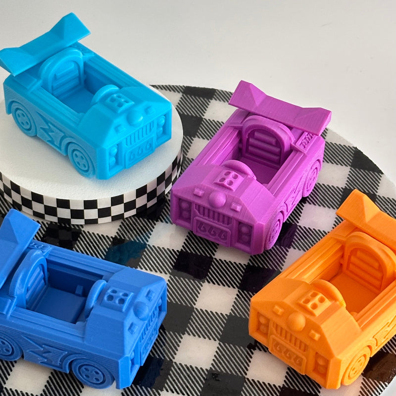 ByteWheels: Mini Robot Racers 3D Printed Fidget Collectable