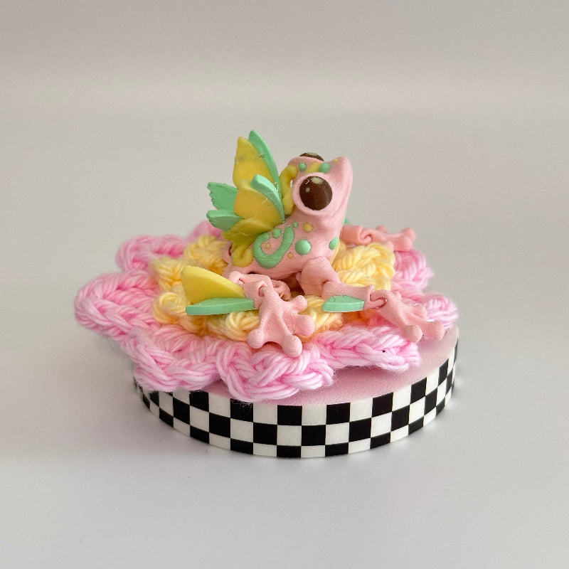 PetalHops the Butterfly Frog 3D Printed Fidget Collectable