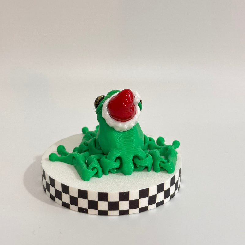 Jolly Hopper the Festive Froggie 3D Printed Fidget Collectable