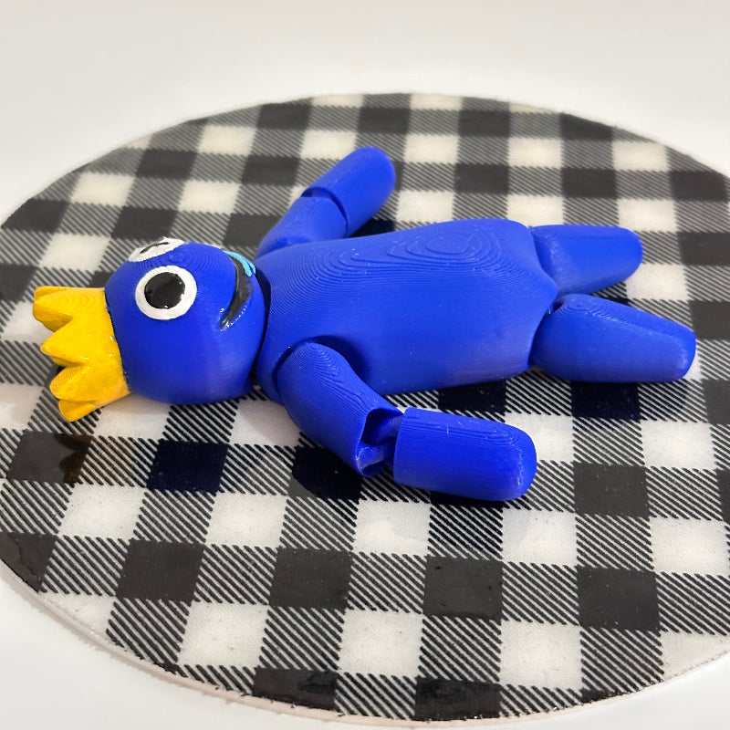 Blue Rainbow Friend 3D Printed Fidget Collectable