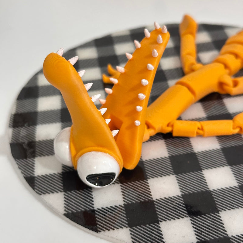 Orange Rainbow Friend 3D Printed Fidget Collectable