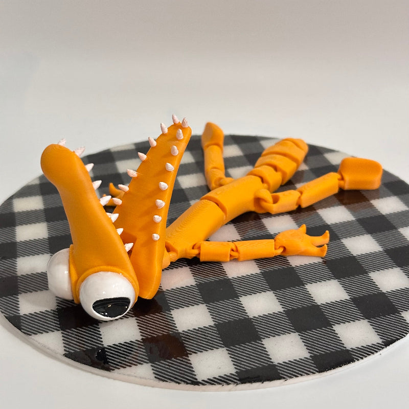 Orange Rainbow Friend 3D Printed Fidget Collectable