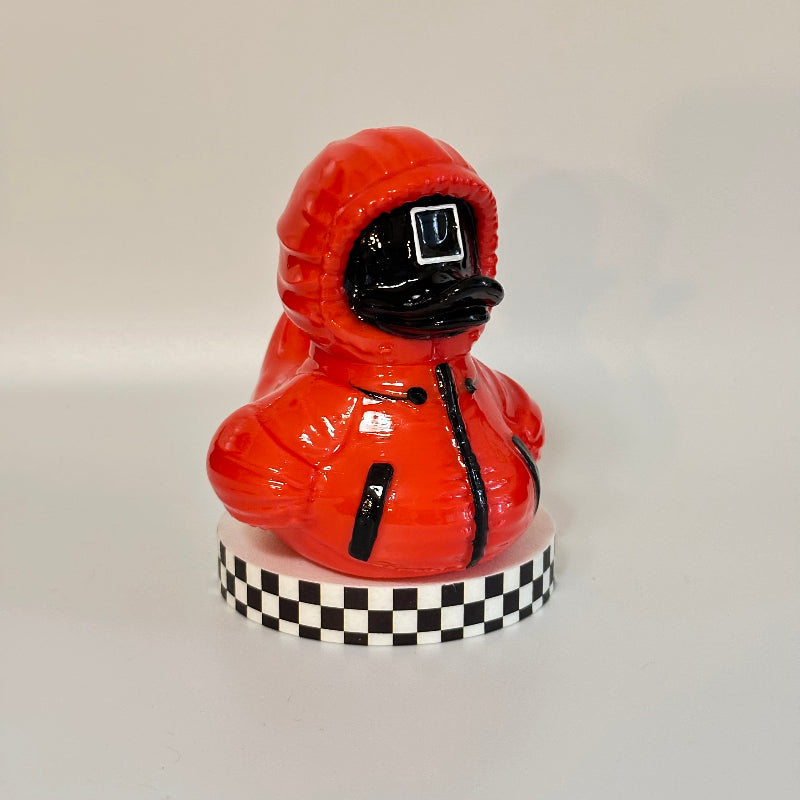 Sir Quaddles the Red Duck 3D Printed Hand-Painted Shelfie Collectible