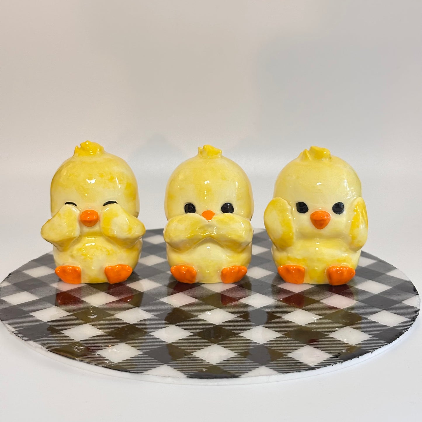 The Three Peep-Wise Chicks 3D Printed Shelfie Collectible