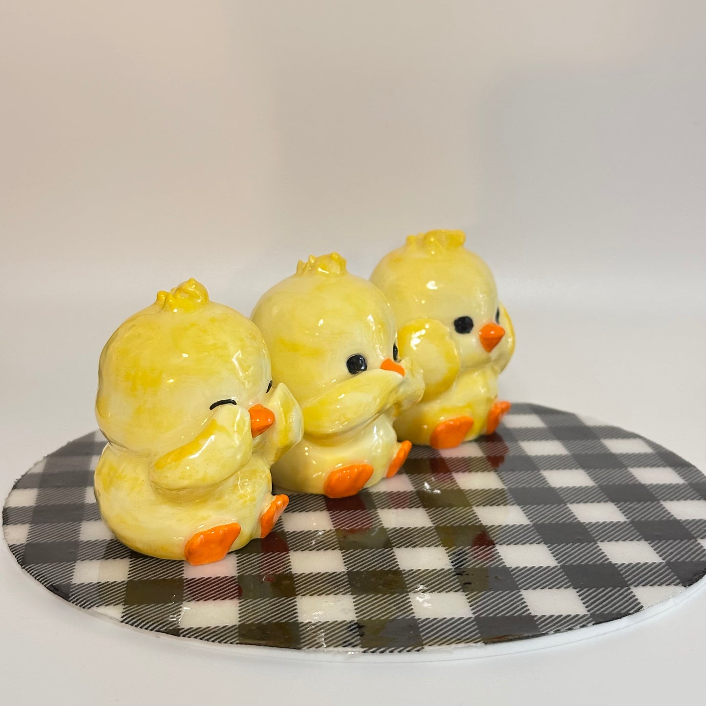 The Three Peep-Wise Chicks 3D Printed Shelfie Collectible