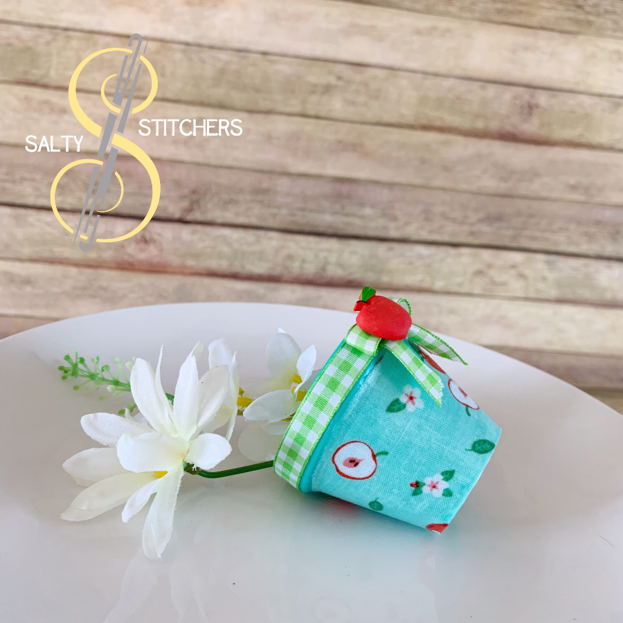 3D Printed Terra Cotta Pot Apple Napkin Ring | Salty Stitchers at More Heart Studio