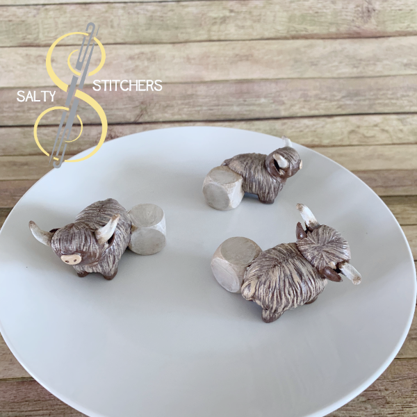 3D Printed Cow Indoor Planter Feet Stand | Salty Stitchers at More Heart Studio