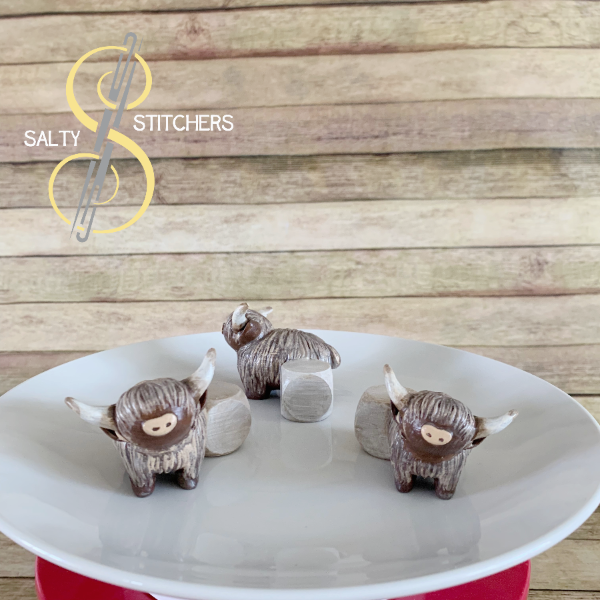 3D Printed Cow Indoor Planter Feet Stand | Salty Stitchers at More Heart Studio