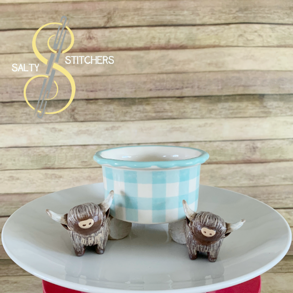 3D Printed Cow Indoor Planter Feet Stand | Salty Stitchers at More Heart Studio