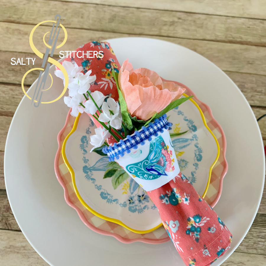 3D Printed Faux Terra Cotta Pot Pioneer Woman Mazie Napkin Ring | Salty Stitchers at More Heart Studio