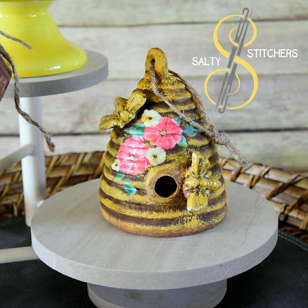 Vintage Floral Inspired Honey Bee Tier Tray Hive | Jacobs Custom Living
