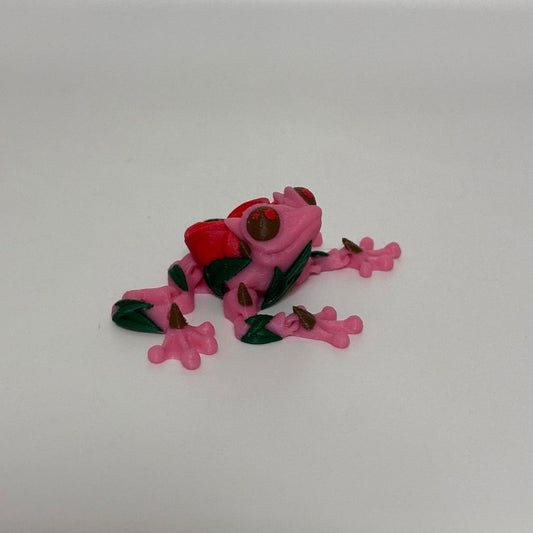 F15 Small Pink Rose Frog