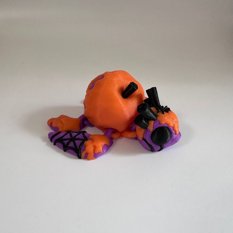 T19 Small Orange and Purple Poison Apple Turtle