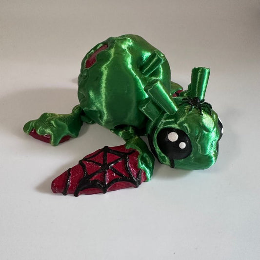 T27 Large  Green and Red Poison Turtle