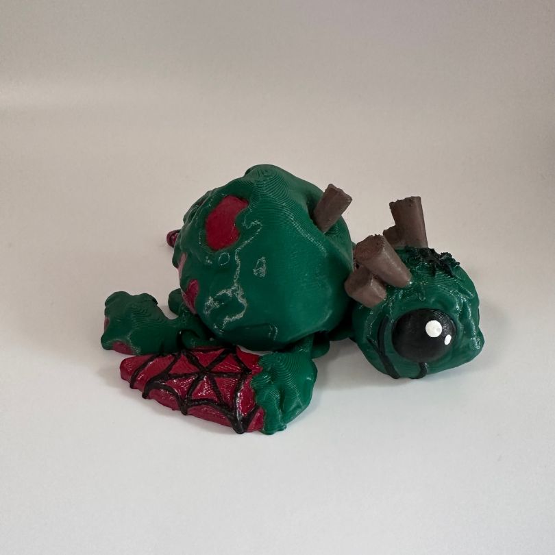 T26 Large Dark Green and Red Poison Turtle