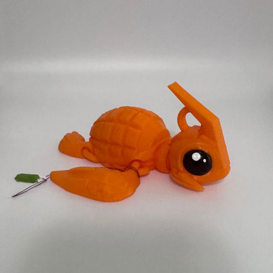 T1 Large Orange Grenade Turtle