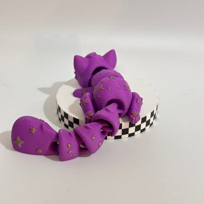 Mystic Starlight Cat 3D Printed Fidget Collectable