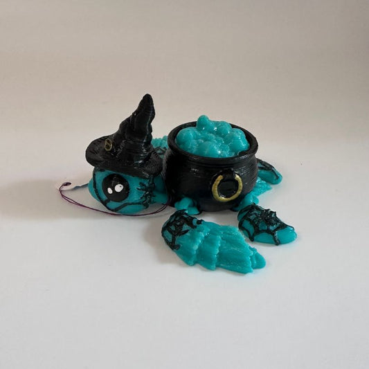 T35 Small Teal Witch Turtle