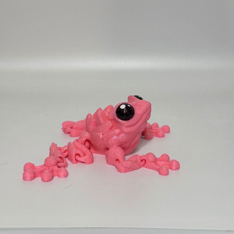 F2 Large Pink Crystal Frog