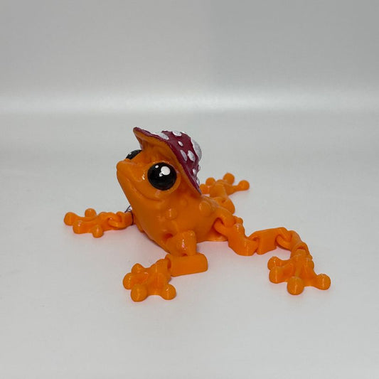 F4 Large Orange Mushroom Frog