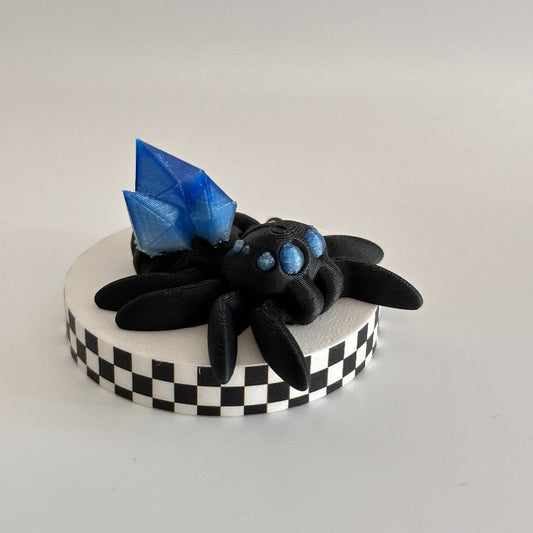 Azure Shard Jumper 3D Printed Fidget Spider Collectable