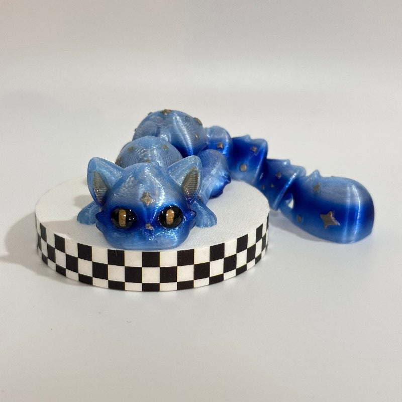 Celestial Whisker Galaxy Cat 3D Printed Fidget Collectable