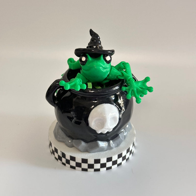 Brewbella the Witchy Frog 3D Printed Fidget Collecable