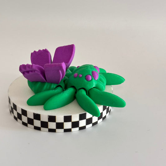 Violet Flit Jumper 3D Printed Fidget Spider Collectable