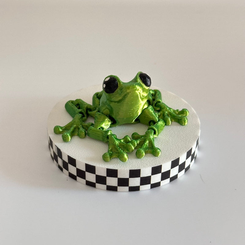 Viridi the Silk Tree Frog 3D Printed Fidget Collectable