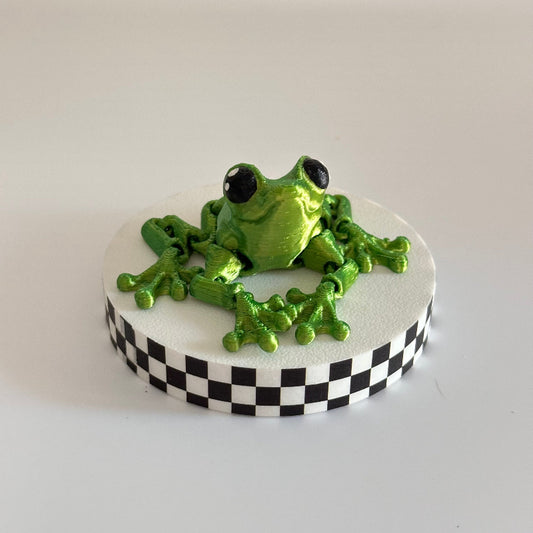 Viridi the Silk Tree Frog 3D Printed Fidget Collectable