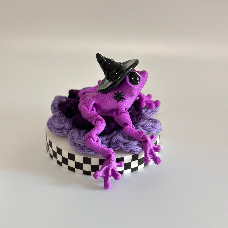 HocusHops the Witchy Frog 3D Printed Fidget Collectable