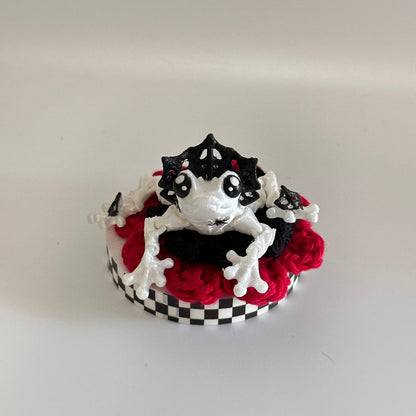 Lady Lilyth the Vampire Frog 3D Printed Fidget Collectable