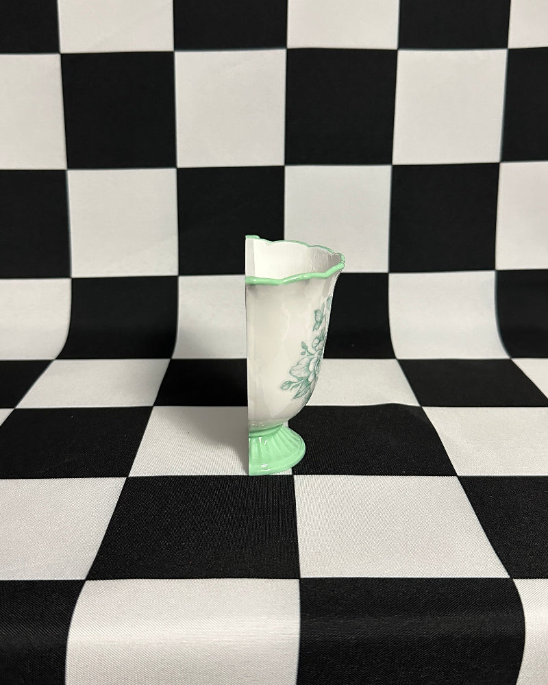 Agatha Jade Green Teacup Magnet & Pen Holder | Cottagecore Kitchen Decor