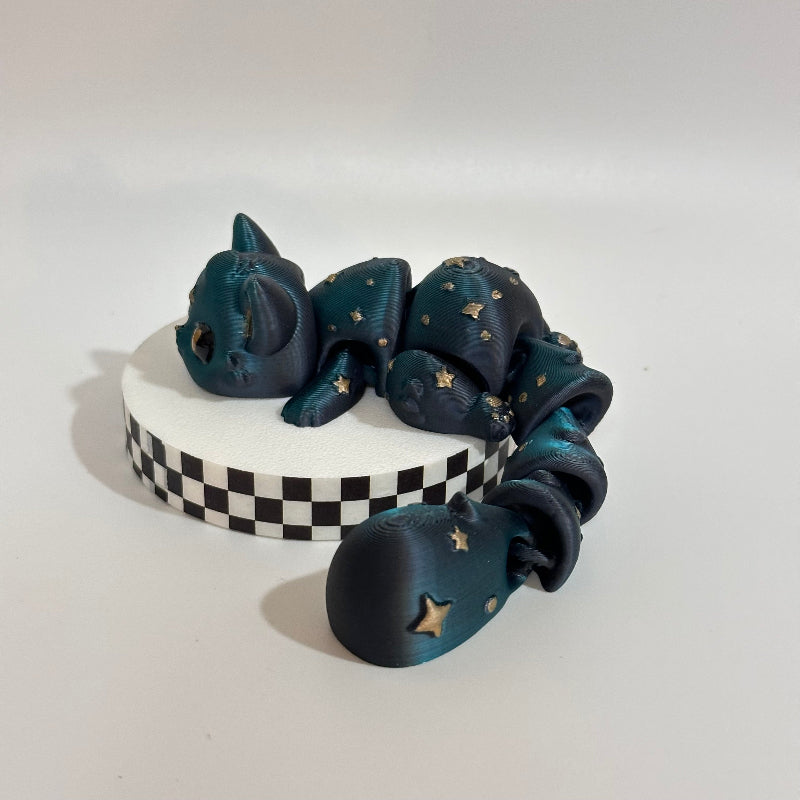 Cosmic Eclipse Cat 3D Printed Fidget Collectable