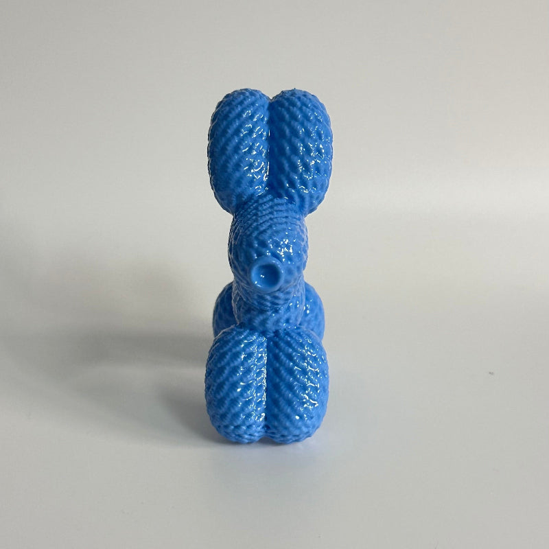 Blueberry Twirl Pup 3D Printed Balloon Dog Figurine Trinket Collectable