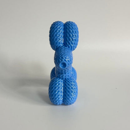 Blueberry Twirl Pup 3D Printed Balloon Dog Figurine Trinket Collectable