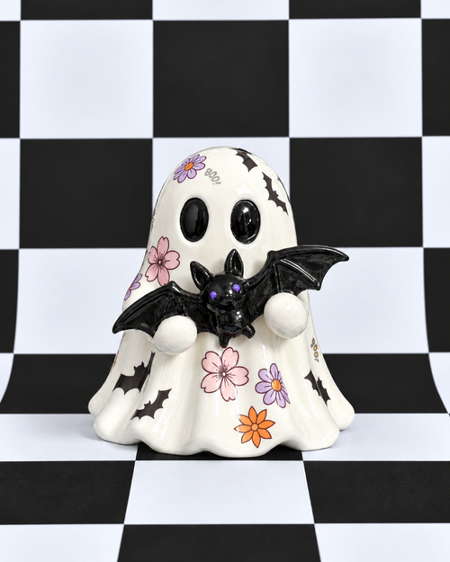 Batty Boo Ghost Teacup Figurine