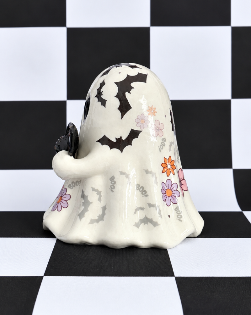 Batty Boo Ghost Teacup Figurine