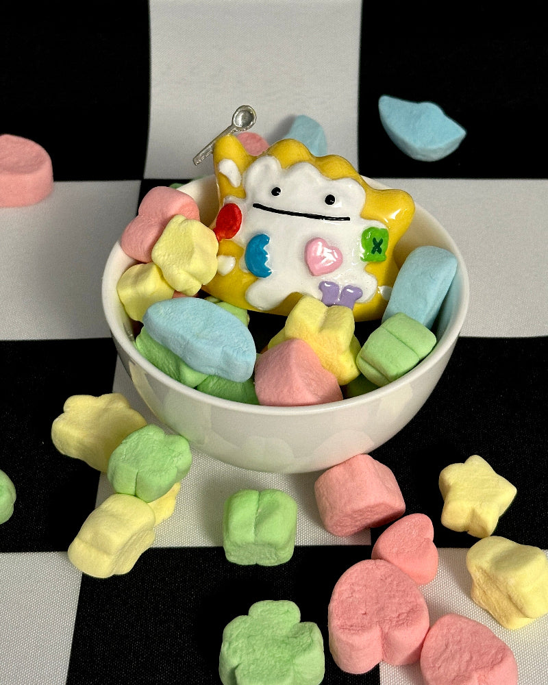 Breakfest Lucky Charms Cereal Ditto Figurine – Cute Pokemon Ditto Trinket