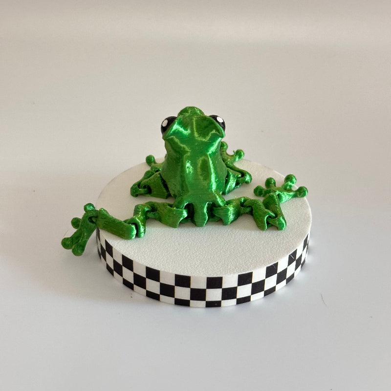 Viridi the Silk Tree Frog 3D Printed Fidget Collectable