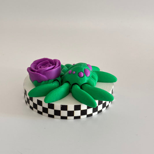 Amethyst Bloom Jumper 3D Printed Fidget Spider Collectable