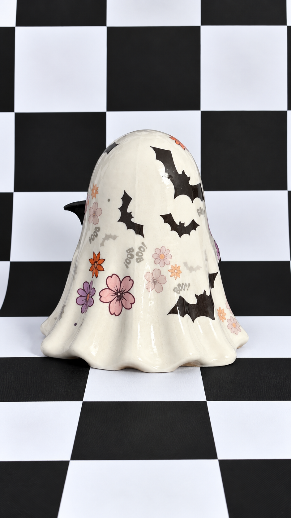 Batty Boo Ghost Teacup Figurine