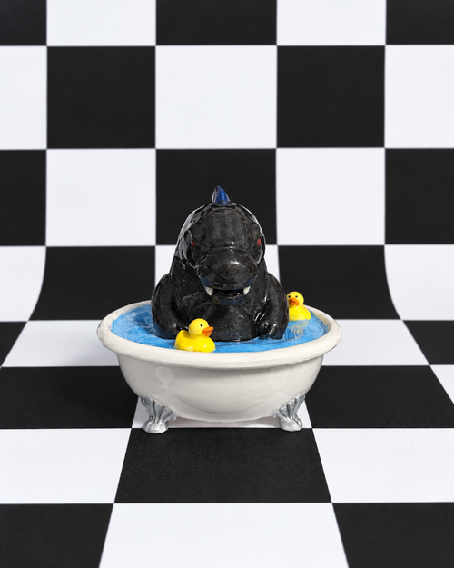 Chibi Godzilla Bathtub Figurine