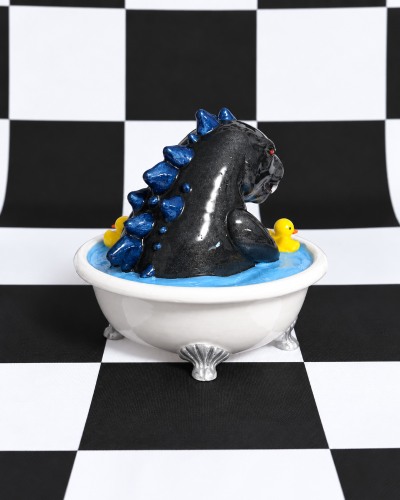 Chibi Godzilla Bathtub Figurine