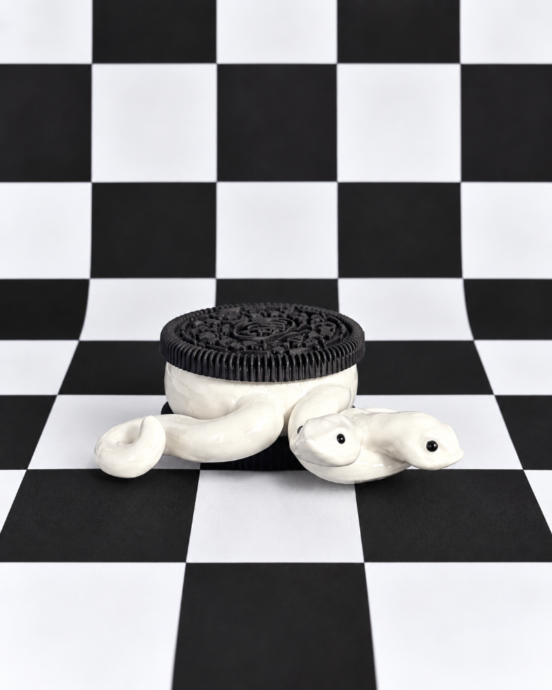 Cookie Coil Two-Headed Cookie Snake Figurine