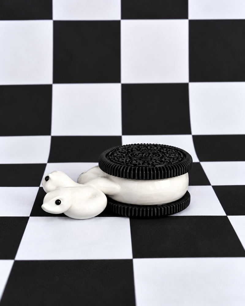 Cookie Coil Two-Headed Cookie Snake Figurine