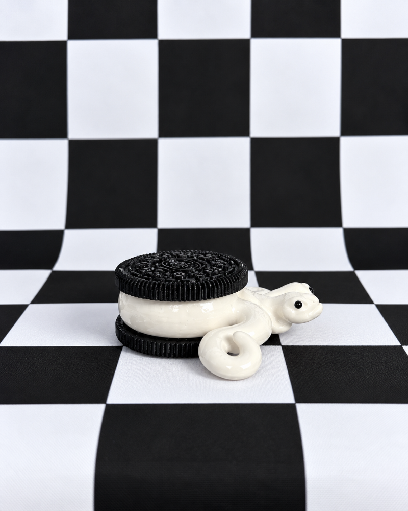 Cookie Coil Two-Headed Cookie Snake Figurine