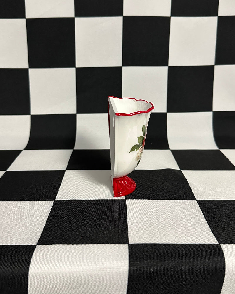 Country Garden Teacup Magnet & Pen Holder | Cottagecore Kitchen Decor